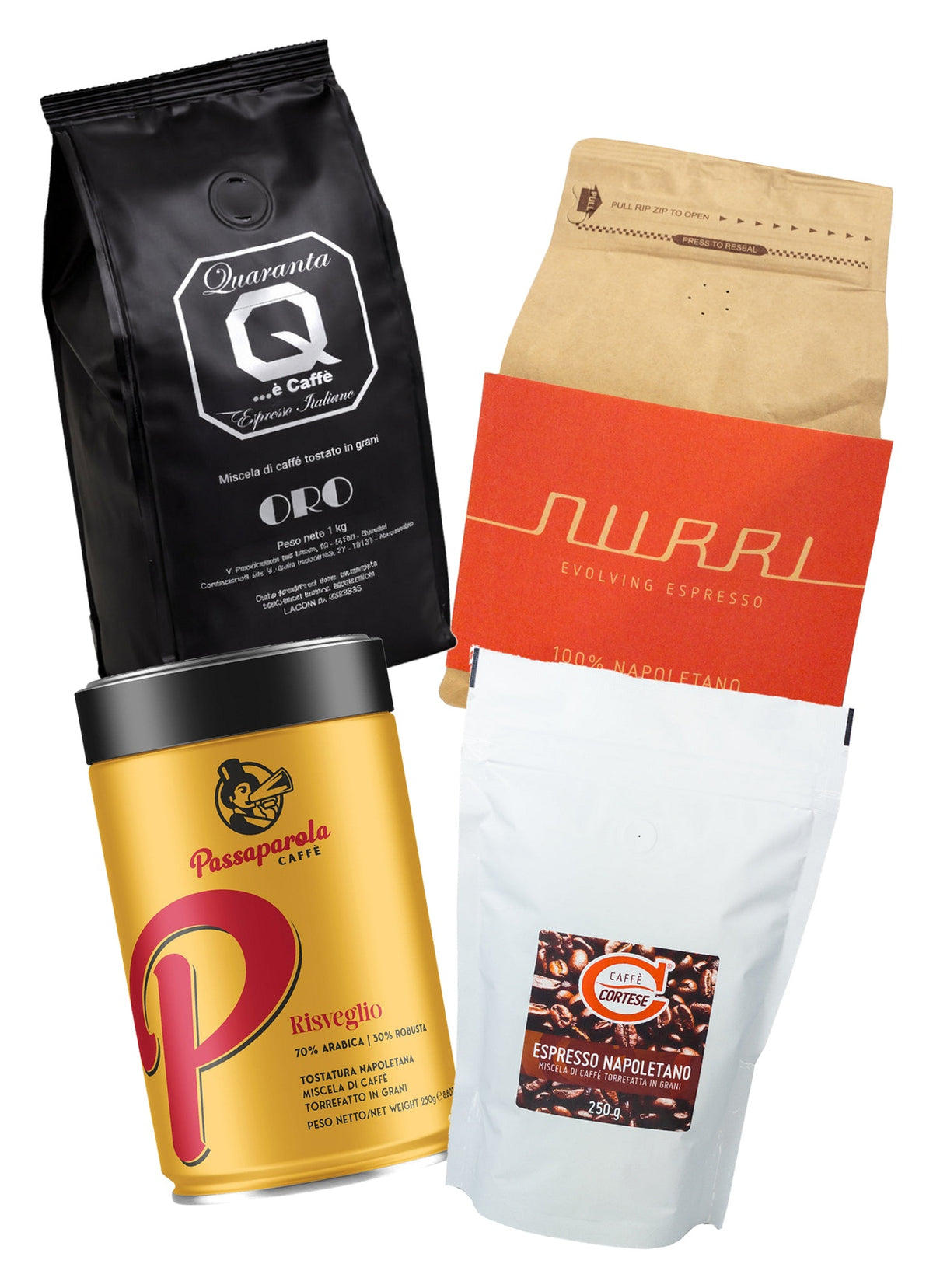 Lot dégustation de cafés à faible acidité – Italie du Sud