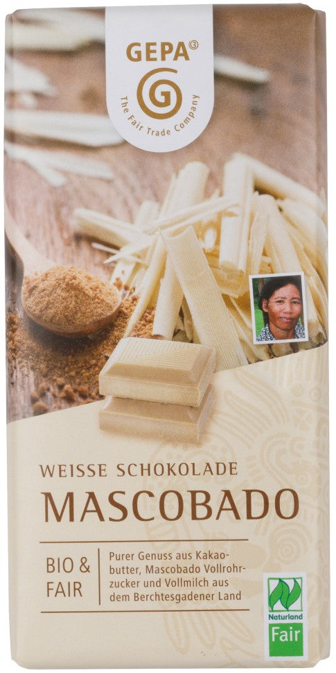 GEPA Weisse BIO Schokolade Mascobado