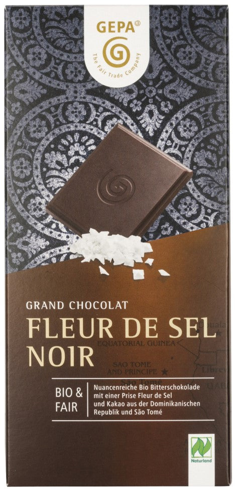GEPA BIO Schokolade Fleur de Sel Noir