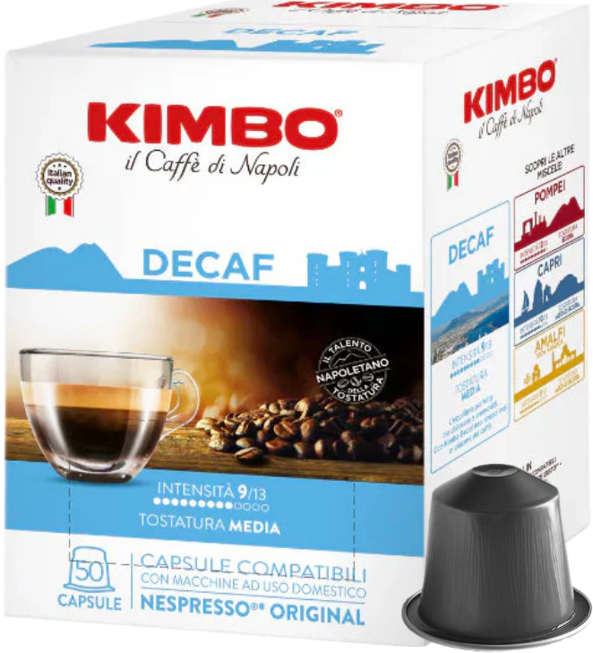 Capsules Kimbo DECAF - compatibles Nespresso®*