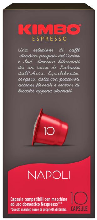 Capsules Kimbo NAPOLI - compatibles Nespresso®*