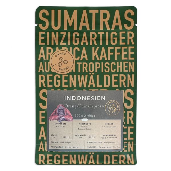 Speicherstadt Kaffee Orang Utan Sumatra
