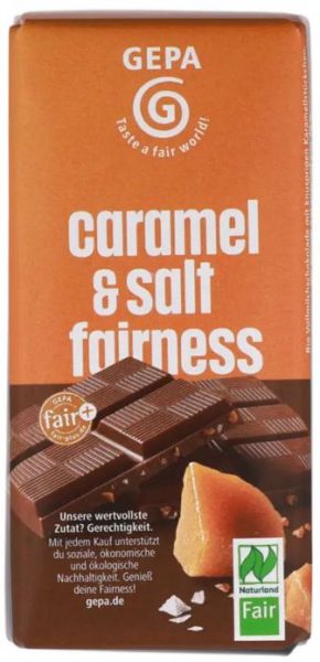 Tablette de chocolat BIO au caramel salé - GEPA