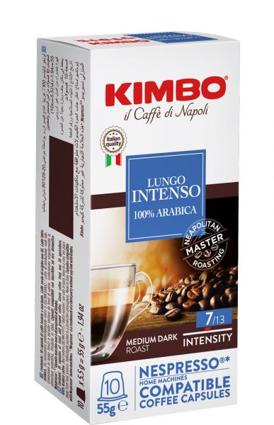 Capsules Kimbo LUNGO - compatibles Nespresso®*