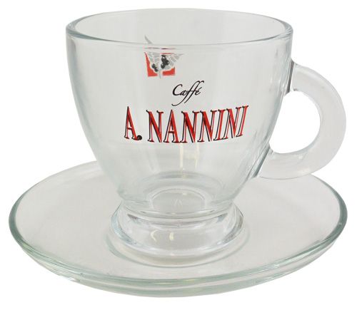 Nannini Cappuccinotass aus Glas