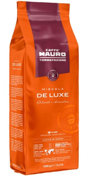 Mauro Kaffee De Luxe, Espresso-Bohnen, 1000g Beutel