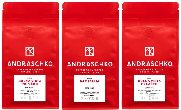 Andraschko Probierset Espresso Kaffee