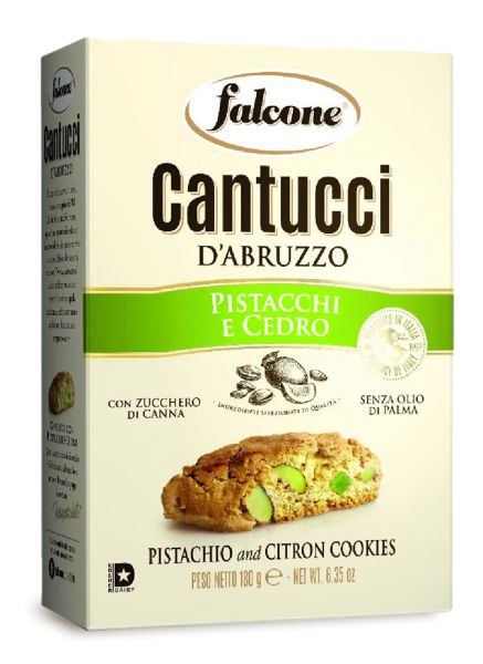 Biscuits Cantucci / Cantuccini à la pistache et au cédrat - Falcone