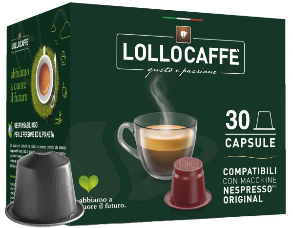 Capsules Lollo Caffè NERO - Compatibles Nespresso®*