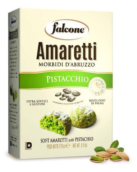 Amaretti/macaron italien moelleux (soft) à la pistache - Falcone Amaretti